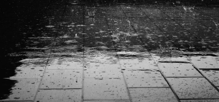 Rain hitting the floor