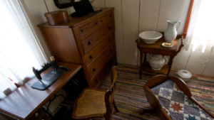 the interior of a summerhouse 